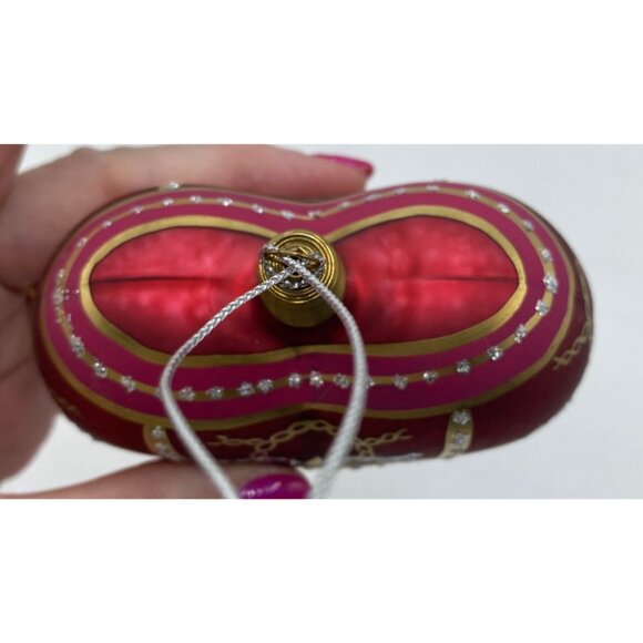 Bronner’s Handcrafted Red & Gold Heart Ornament Holiday Christmas Decor - Picture 7 of 16